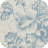 Neacsa Linen Semi Sheer Peony Flower Patterned Rod Pocket Curtain Pair-38675487-27720682