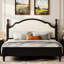 Lit plateforme pour chambre à coucher avec tête de lit rembourrée, cadre de lit pour la maison-317721555-317721552