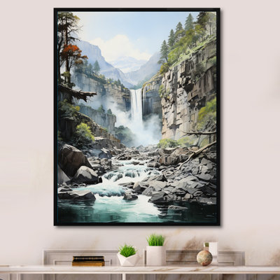 «USA Chassing Waterfalls I», reproduction d'art sur toile