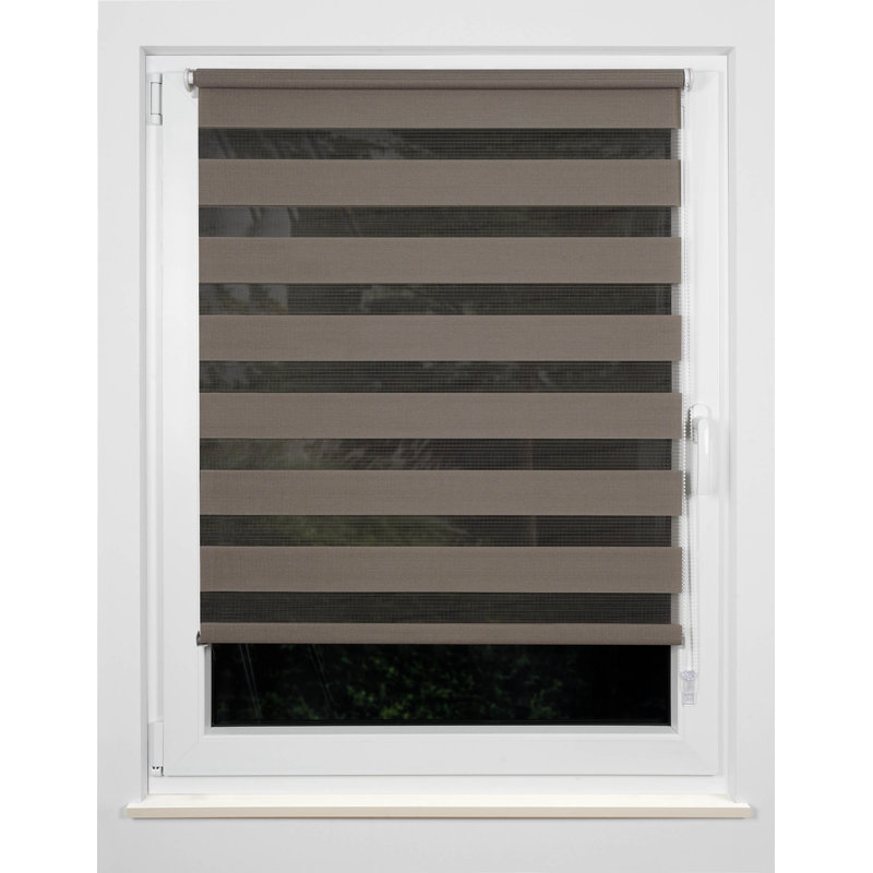 Just Room Darkening Roll-Up Blind, Brown, 160 cm L x 75cm W
