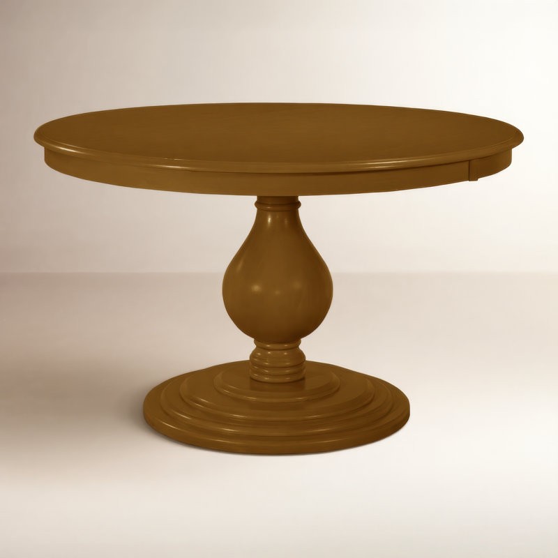Kehoe Round Dining Table, 48" W x 48" L, Truffle