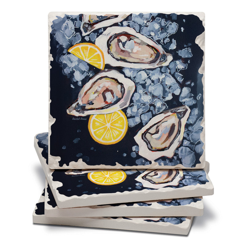 Paquet de 4 sous-verres Oysters