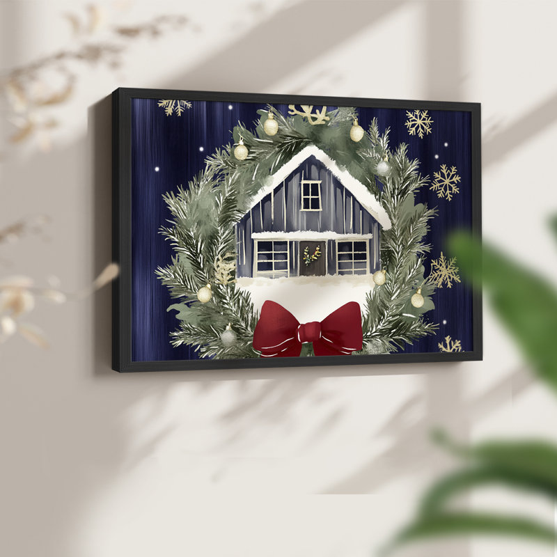 «Chirstmas Art» - Dccxxxxxxxx - Impression encadrée, H 11 po x l 14 po, Noir, noir, noir, noir