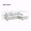 Ensemble de canapé modulaire moderne en L avec 2 coussins gratuits-1336135843