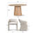 6 - Person Dining Table Sets With Round Table & 6 Upholstered Waterproof Chairs-1745153097-1745153099