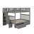 Ilariana Wood Bunk Bed with Staircase and Drawers-2145913645-2036248530