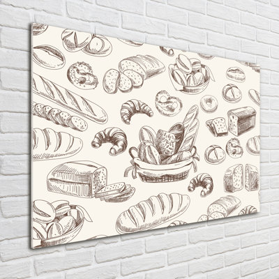 Bread - No Frame Print on Glass