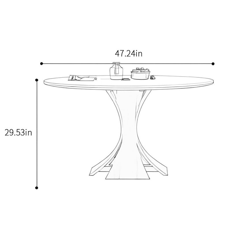 Aaliayah, White, 29.53"H x 47.24"L x 47.24"W, Black
