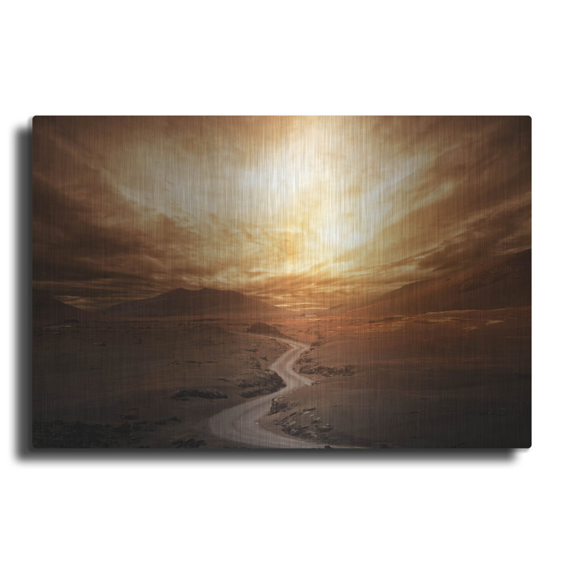 «Sunset» par Photoinc Studio, art mural en métal, H 12 po x l 16 po