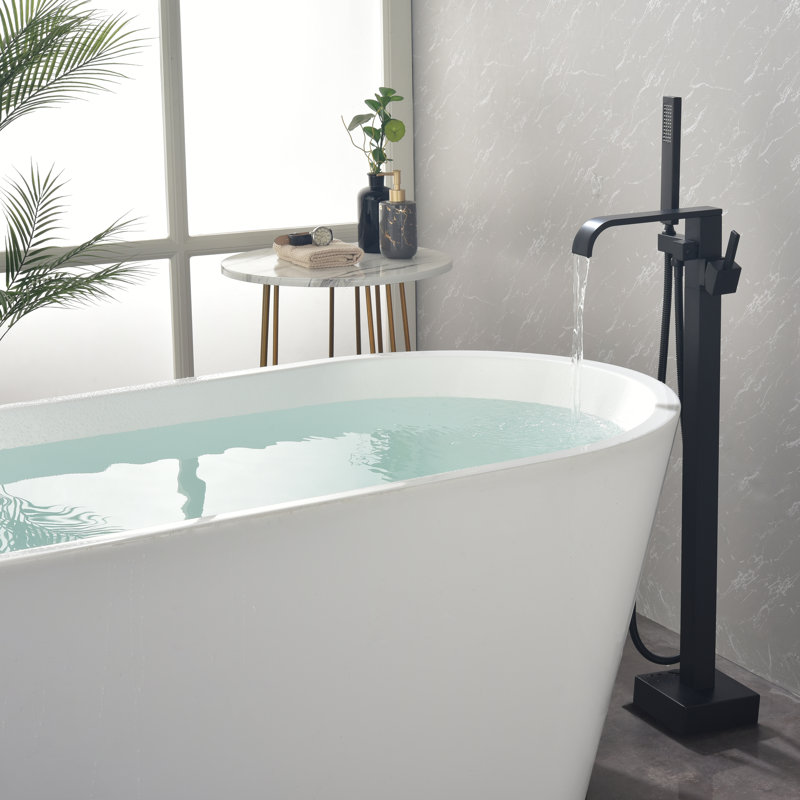 Bec de baignoire fixé au sol