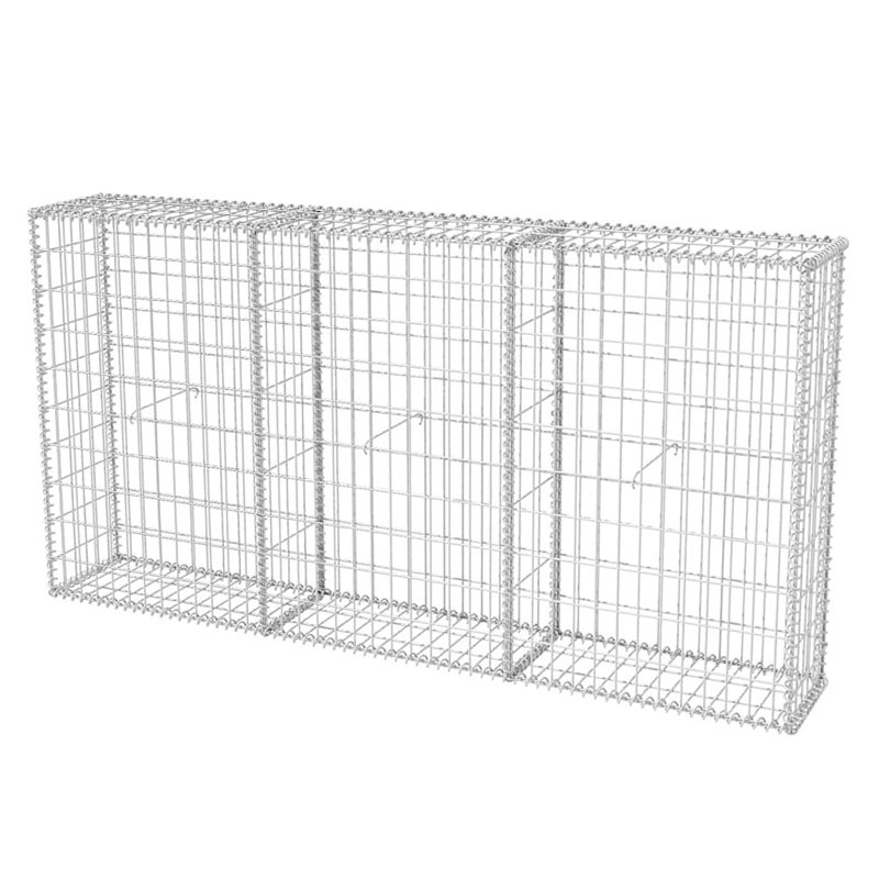 Mur de soutènement en acier galvanisé Gabion, H 11,8 po x l 78,7 po