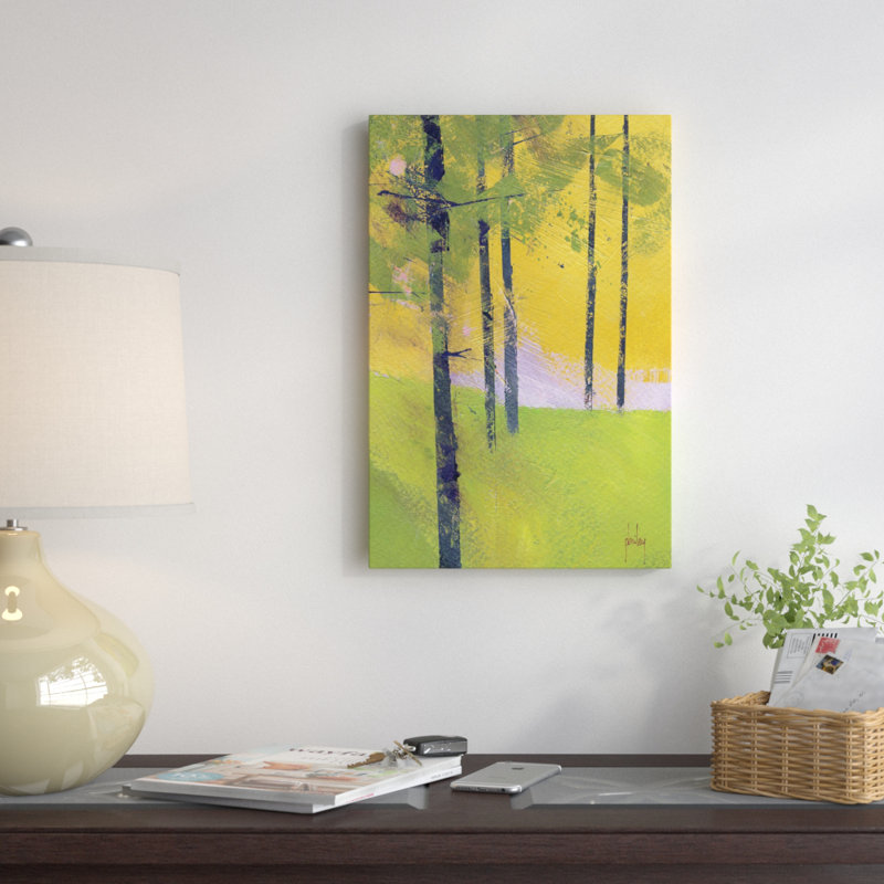« simple épicéa », reproduction sur toile, H 12 po x l 8 po x P 0,75 po, Toile tendue, Pas de tapis