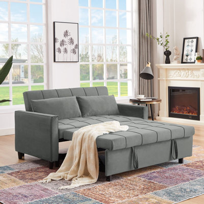 Buncombe 2 Seater Velvet Sofa Bed