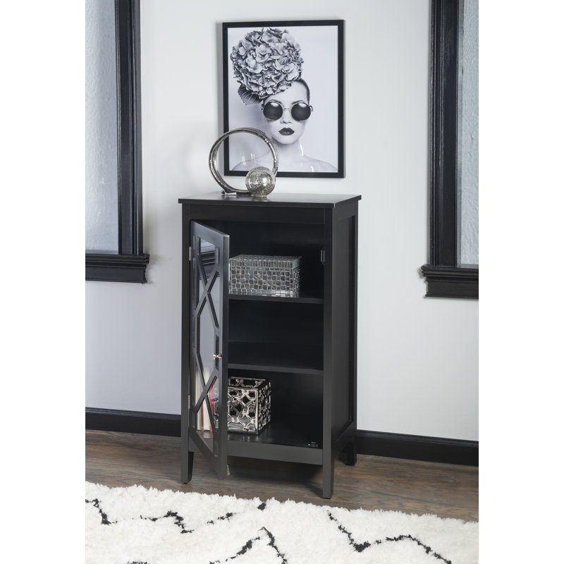 Azlaan Accent Cabinet, Black
