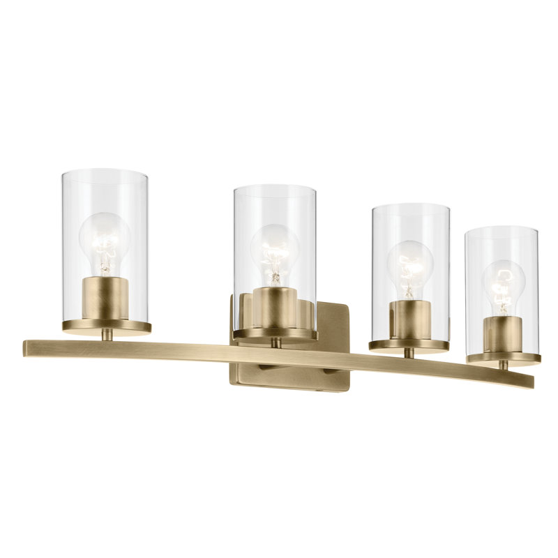 31.25" 4-Light Vanity Light, Brass
