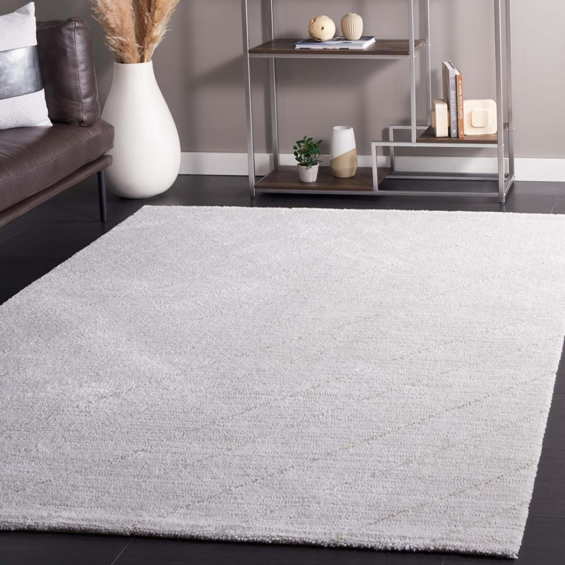 Allarna Machine Woven Grey Rug, Rectangle 183 x 274 cm