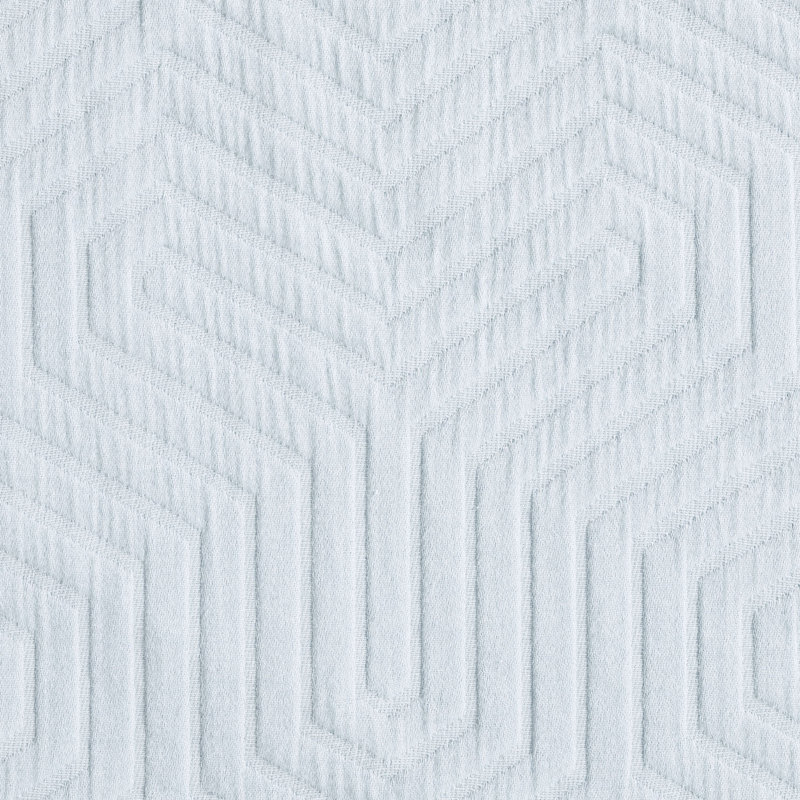 Couvre-lit en jacquard 100% coton Threadmill, Aster bleu clair, Twin (68" x 90")