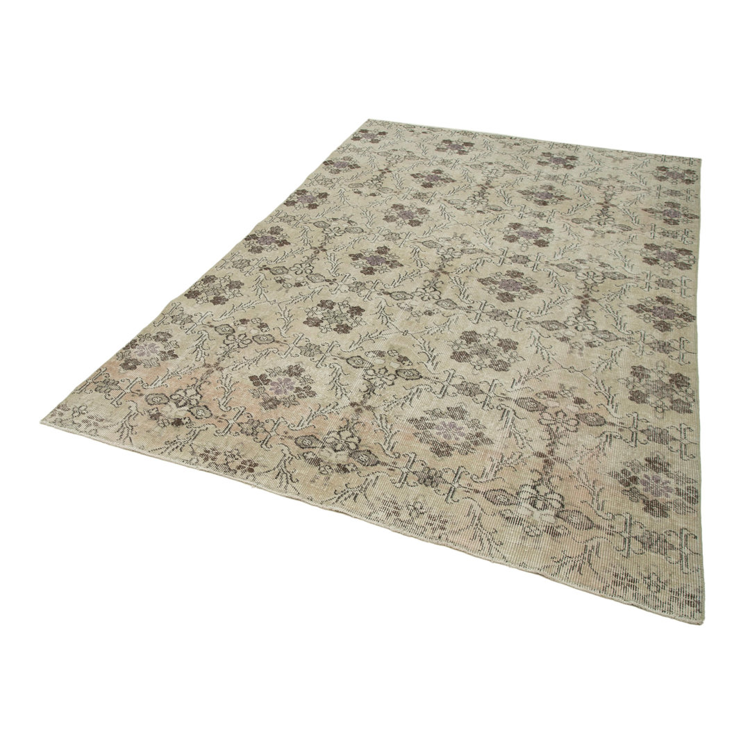 Checkered Kilim Beige Checkered Wool Handmade Area Rug