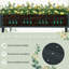 Poly Wood Elevated Planter Box With Legs Storage Shelf Drainage Holes-106901930-106901931