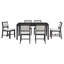 7-Piece Retro Dining Table Set For 6-1355426595
