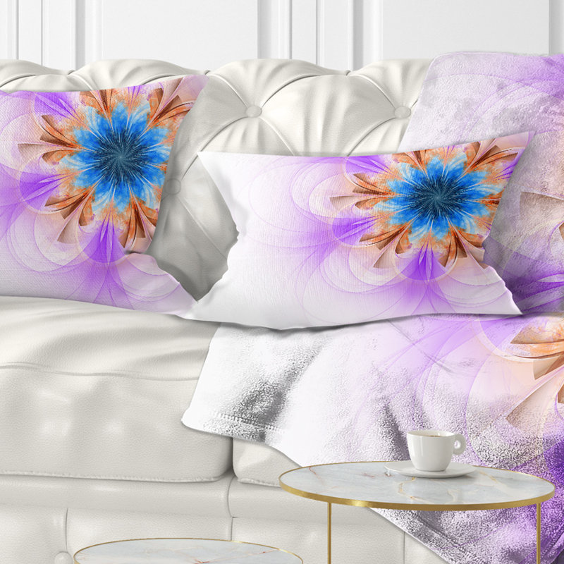 Coussin lombaire en fleur symétrique floral