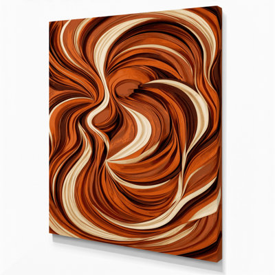 Abstract Figurative 6 Brown Canvas Wall Art