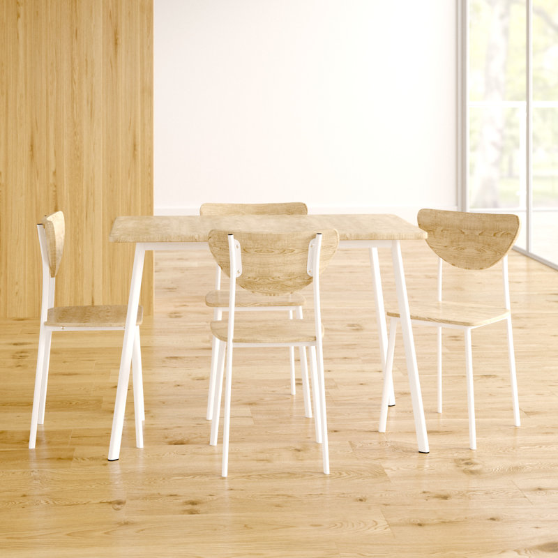 Palmeri 4 - Person Dining Set, White