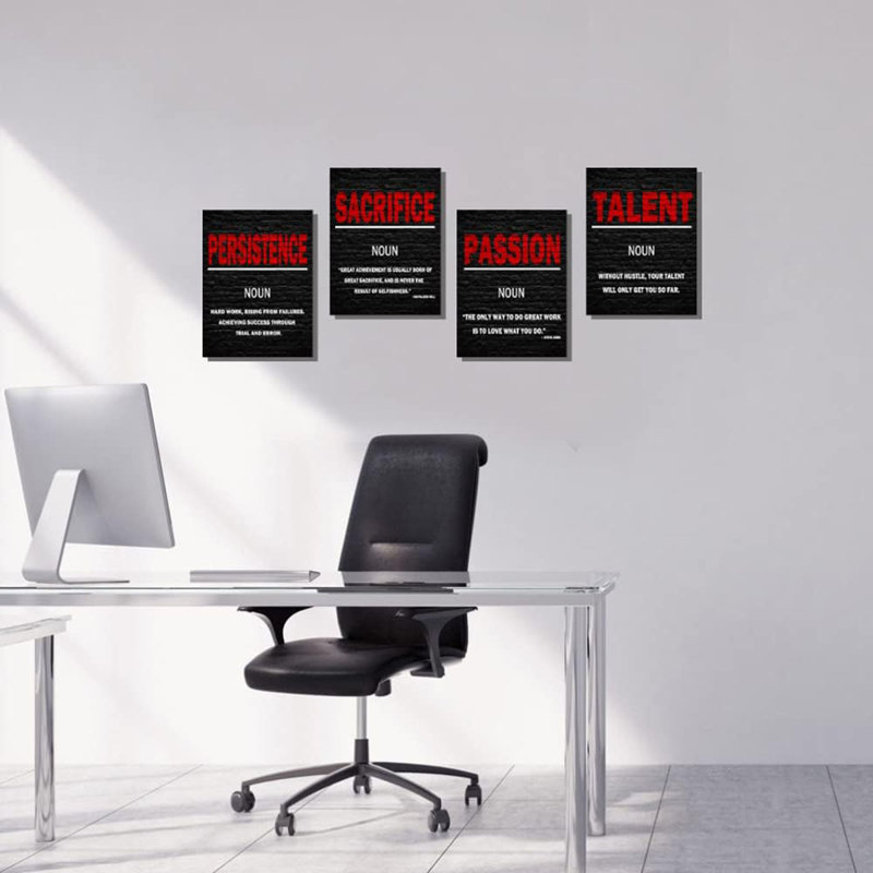 4 Piece Wrapped Canvas Wall Art