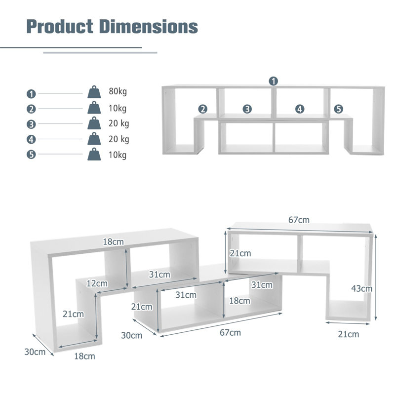 Subeetha TV Stand, White