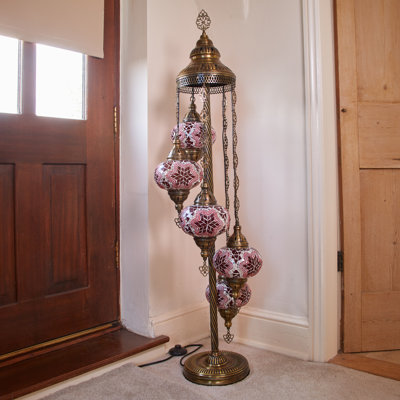 Maryville 124cm Copper Lighting Floor Lamp Set