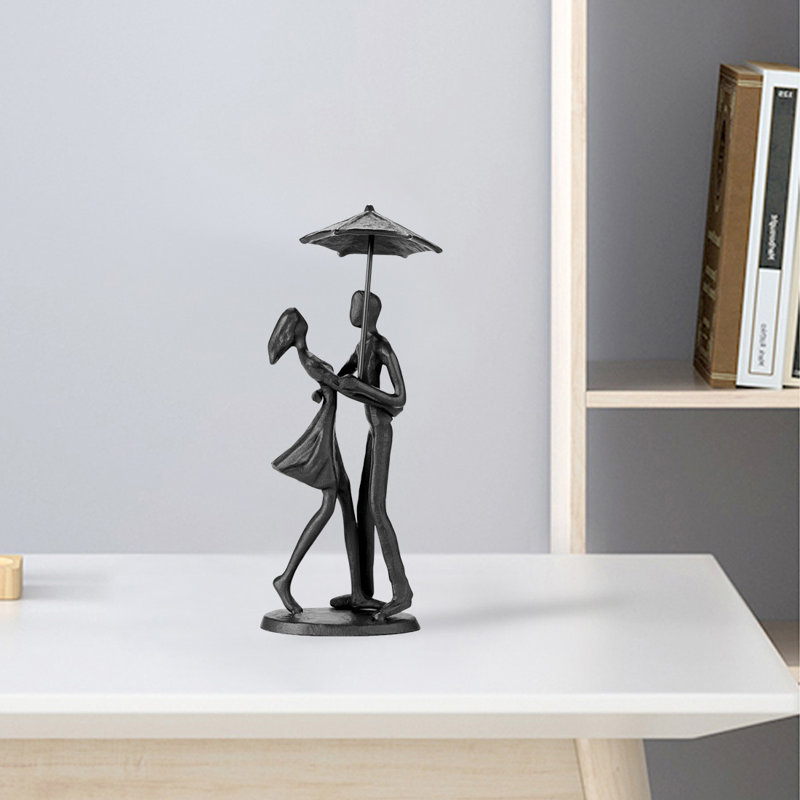 Statue de couple, sculptures en fer pour la décoration intérieure