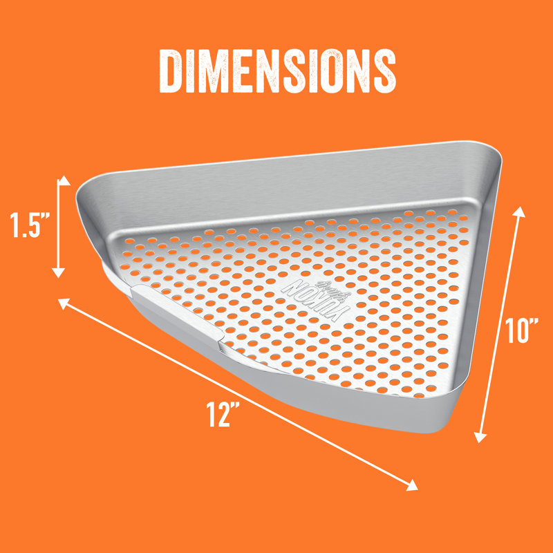 Stainless Steel Grill Grid Mat, 1.5" H x 12" W x 10" D