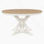 Table de salle à manger rétro avec rallonge fonctionnelle de 12 po pour salle à manger et salon-1996917164