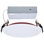 13 Watt LED Fire Rated 6 Inch Direct Wire Slim Fit Flat Face Downlight Round Shape White Finish CCT Selectable 120 Volts Dimmable