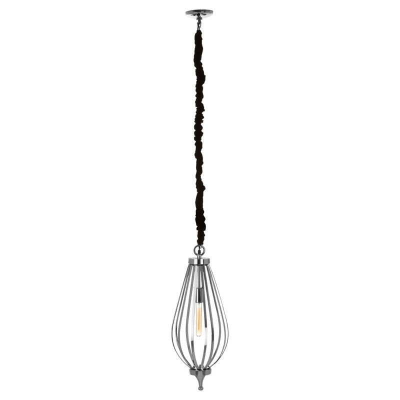 Rico 1 - Light Silver Single Pendant