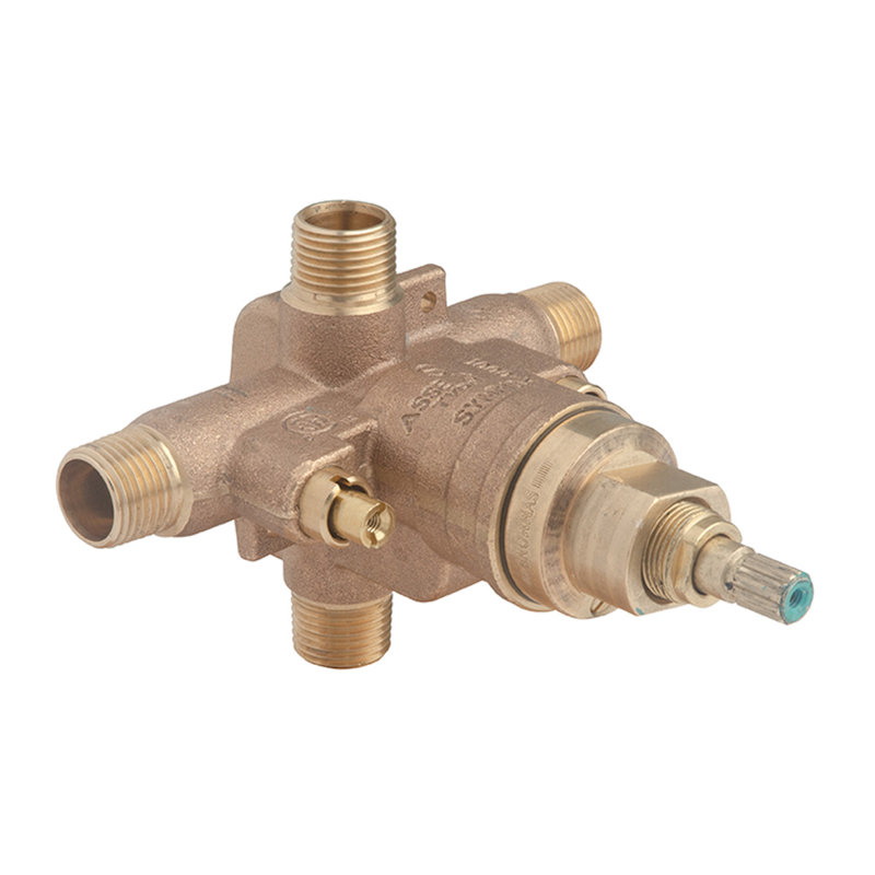 Soupape de mélange de pression et de baignoire Temptrol Symmons avec inverseur VersaFlex et arrêts EasyService