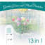 Clôture de jardin extensible en métal à 6 panneaux sans barrière, barrière décorative pour animaux et protection des plantes avec 7 piquets H 30,7 po x L 166,5 po.