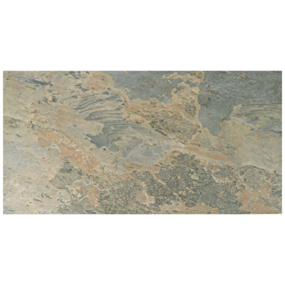 Carreau de mur et de sol en porcelaine aspect pierre 13 po x 25 po Ardesia