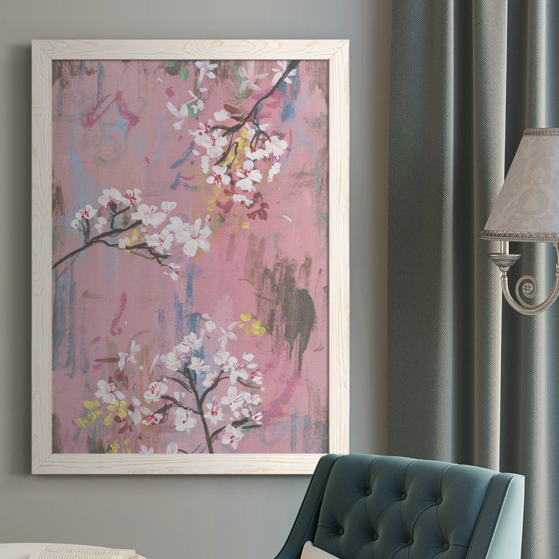 Émergence II, peinture sur toile encadrée, Blanc, H 37,5 po x l 27,5 po x P 1 po