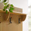 Arbre d'entrée 3 en 1 avec banc de rangement et portemanteau en chêne Render-1020945008