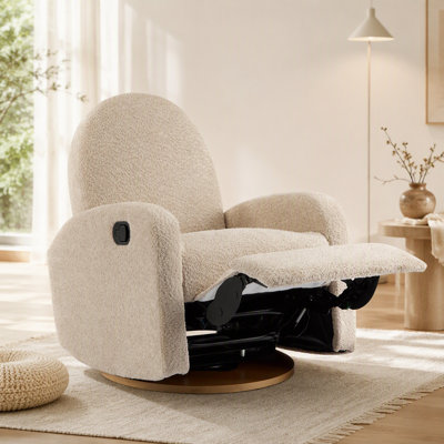 Fauteuil inclinable et pivotant 360 ° - amande