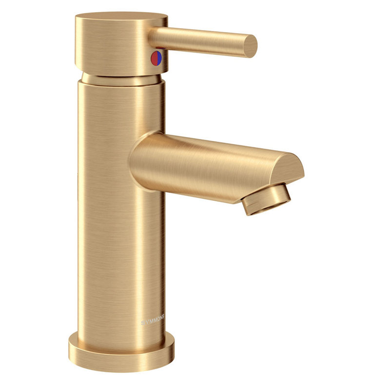 Robinet pour salle de bain à poignée simple Dia, Bronze brossé