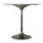 Osborne 36"W Genuine Marble And Iron Contemporary Dining Table With Pedestal Base