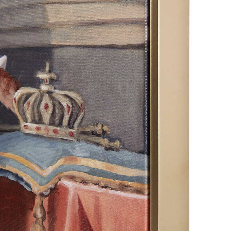 Portrait de grand chat de 1,27 po de diamètre - style intérieur sophistiqué pour intérieur