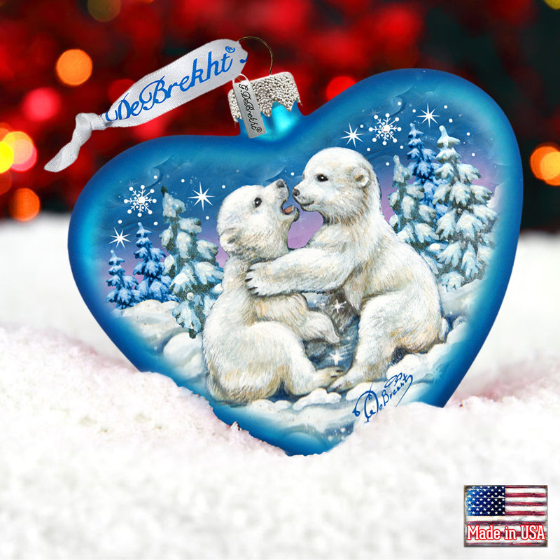 3.5'' Glass Holiday Shaped Ornament