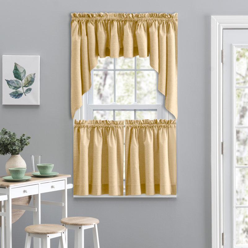 Lisa Tailored Window Valance, Butter