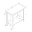 Table d'appoint grise robuste 16,09 lb - et compacte fonctionnelle de 6 pouces de hauteur