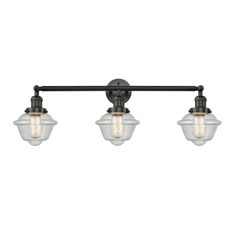 Anthony 3 - Light Dimmable Vanity Light, 60 Watt Vintage Incandescent Bulb, Seedy, Polished Chrome