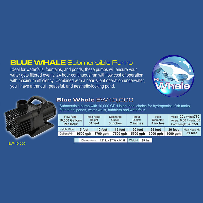 Blue Whale Plug-in Pump