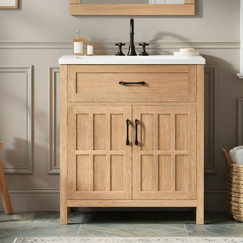 Meuble-lavabo de 30 po avec lavabo et rangement polyvalent